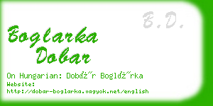 boglarka dobar business card